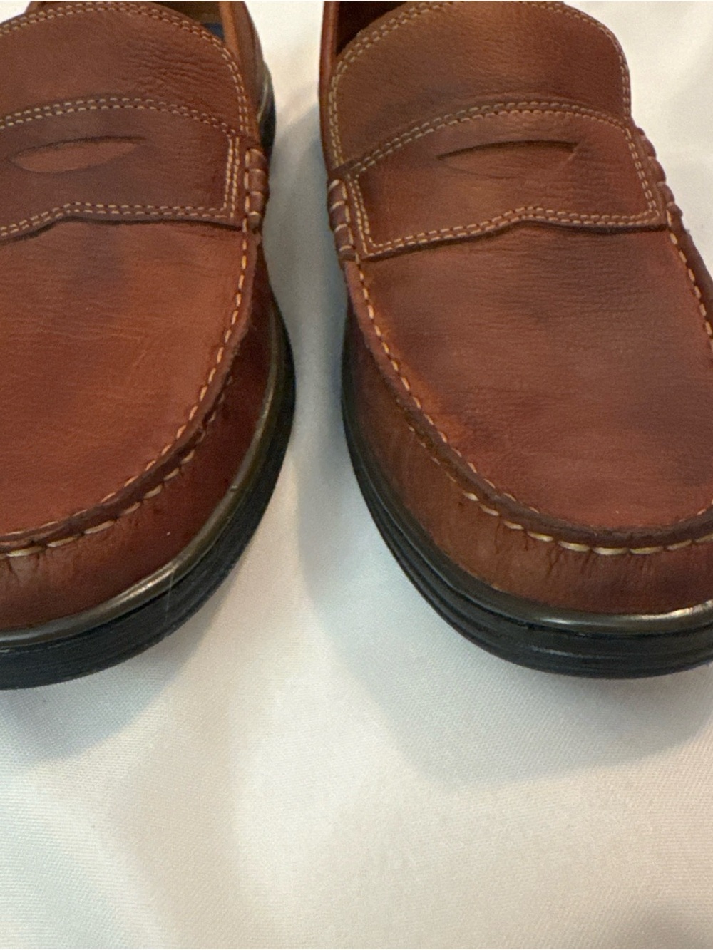 Johnston & Murphy Brown Leather Penny Loafers size 10 - Picture 4 of 12